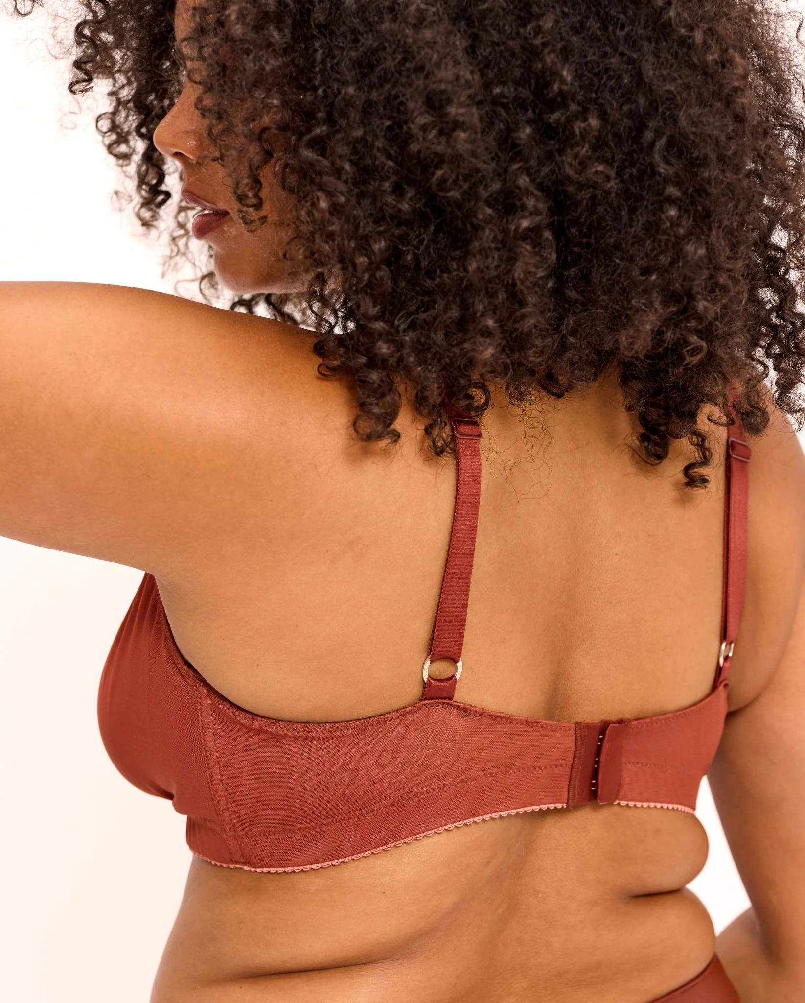 Mesh Double Triangle+ Bralette Rust - Image 4