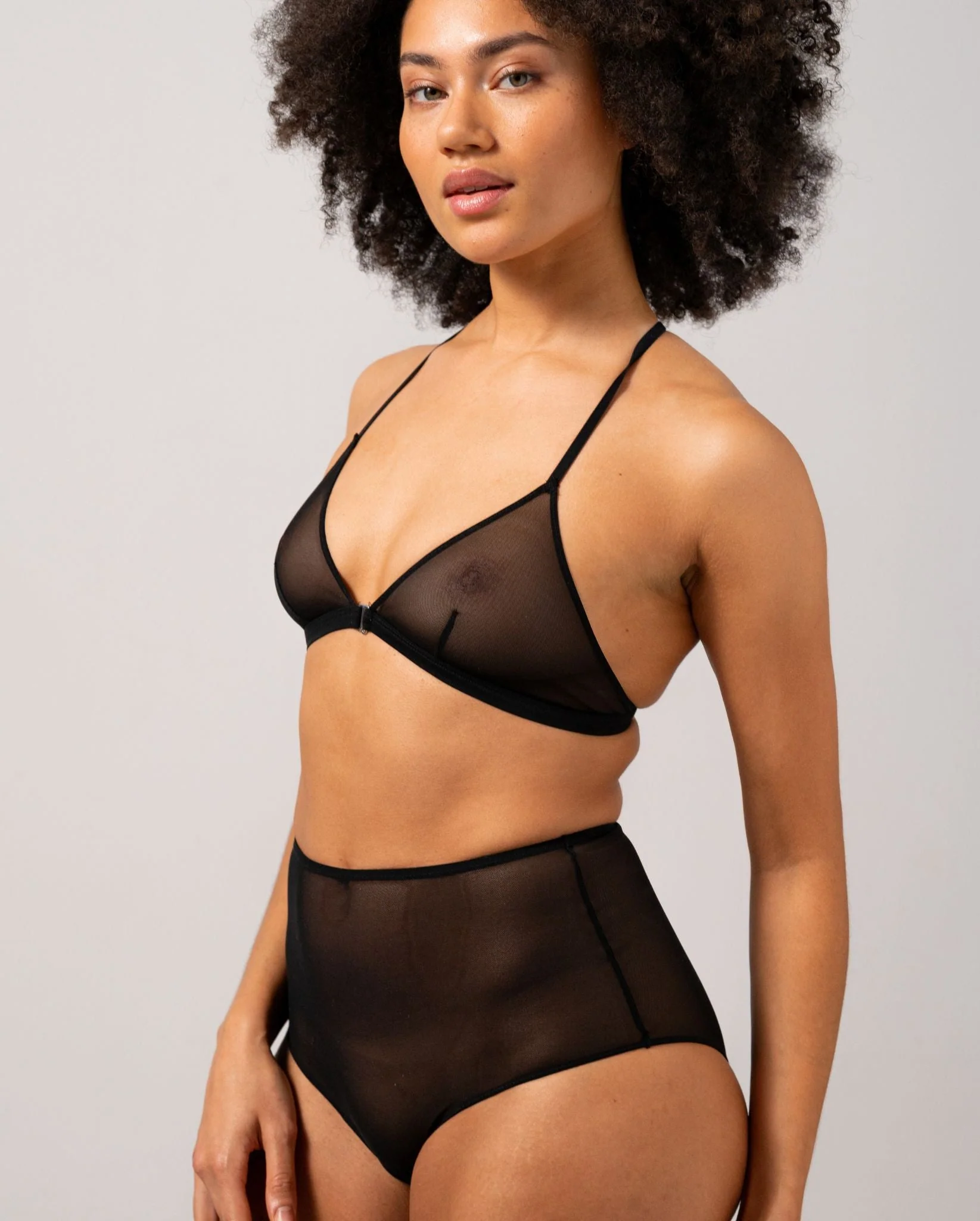 Mesh Highwaist Briefs Black - Image 6