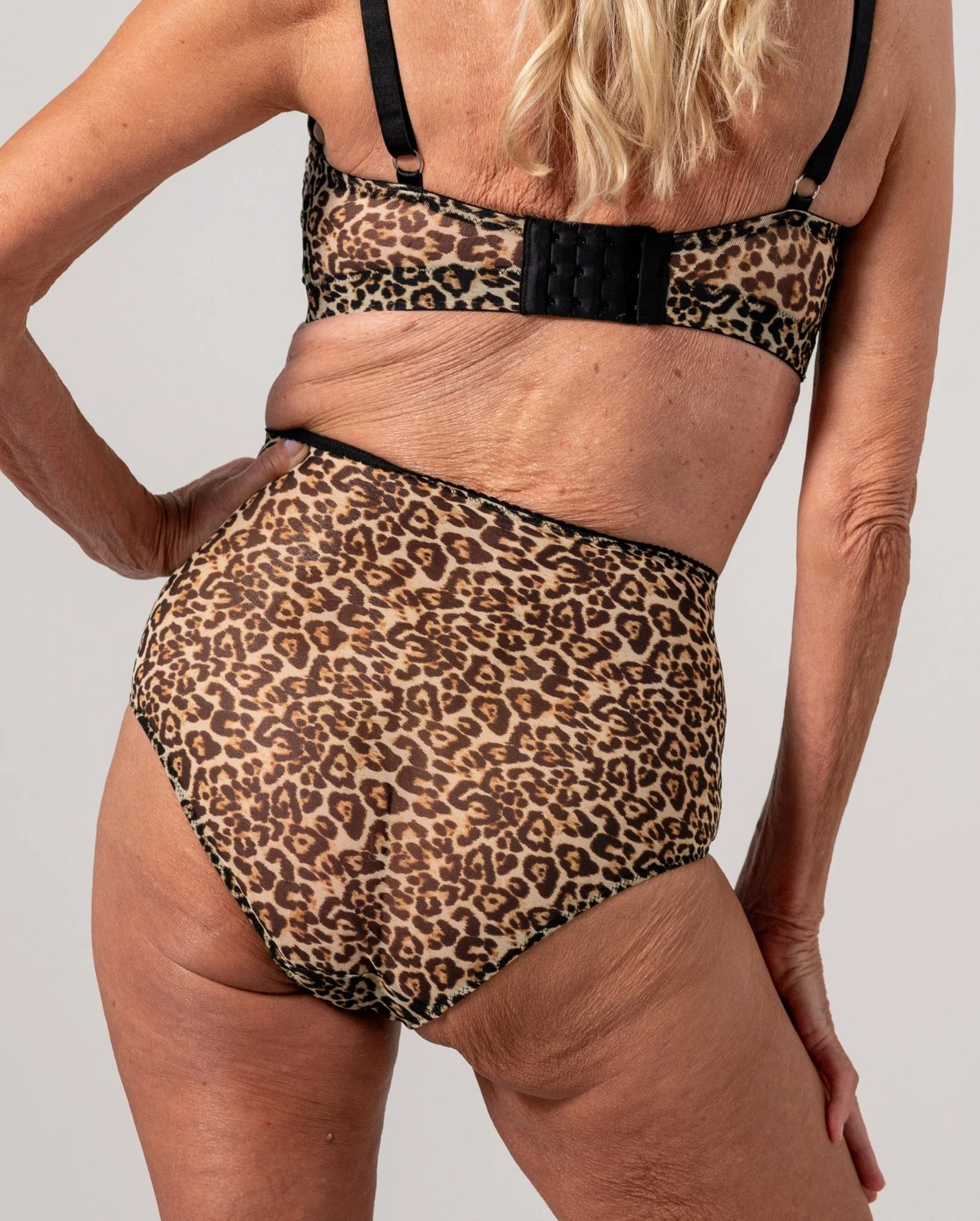 Mesh Highwaist Briefs Leopard - Image 5