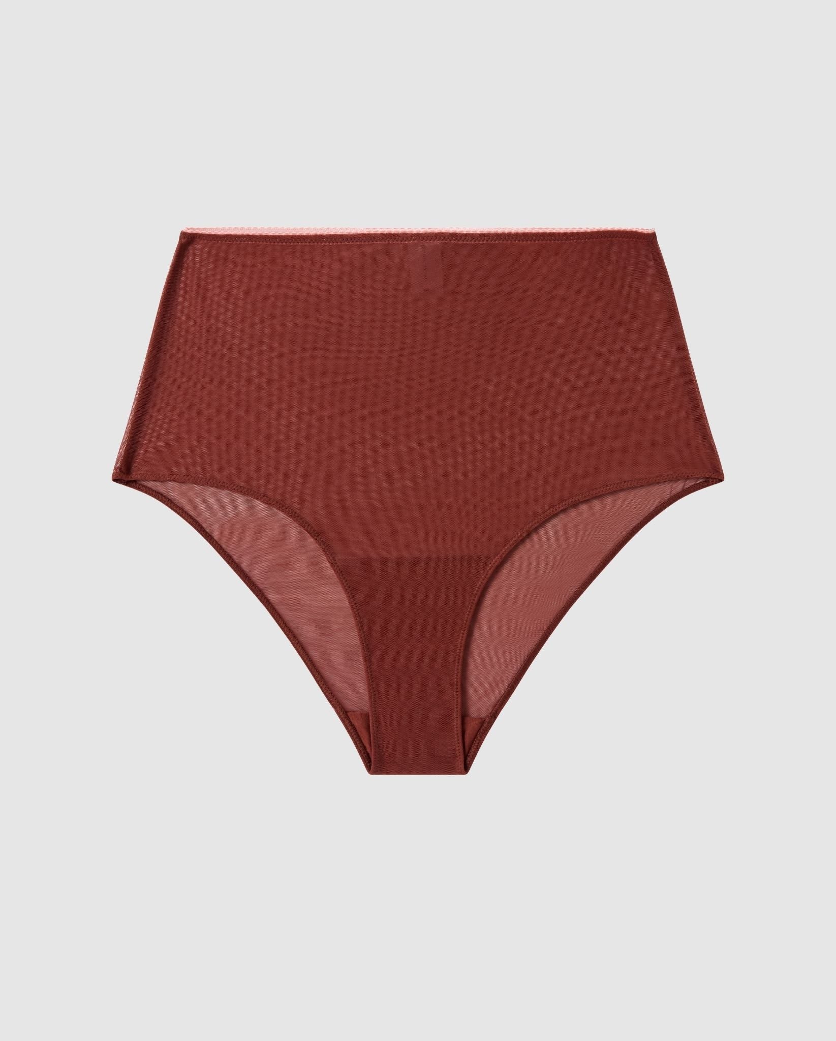 Mesh Highwaist Briefs Rust - Image 2