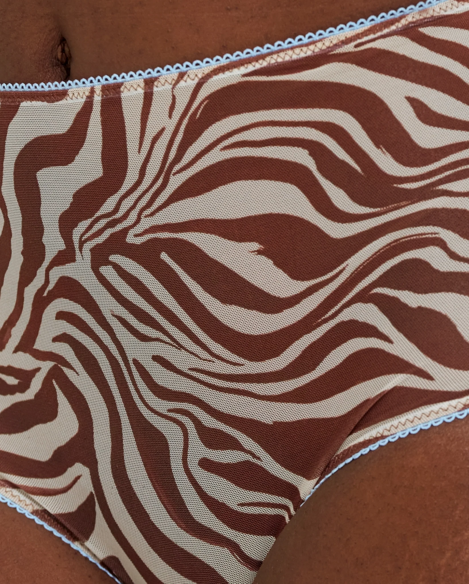 Mesh Highwaist Briefs Zebra - Image 5