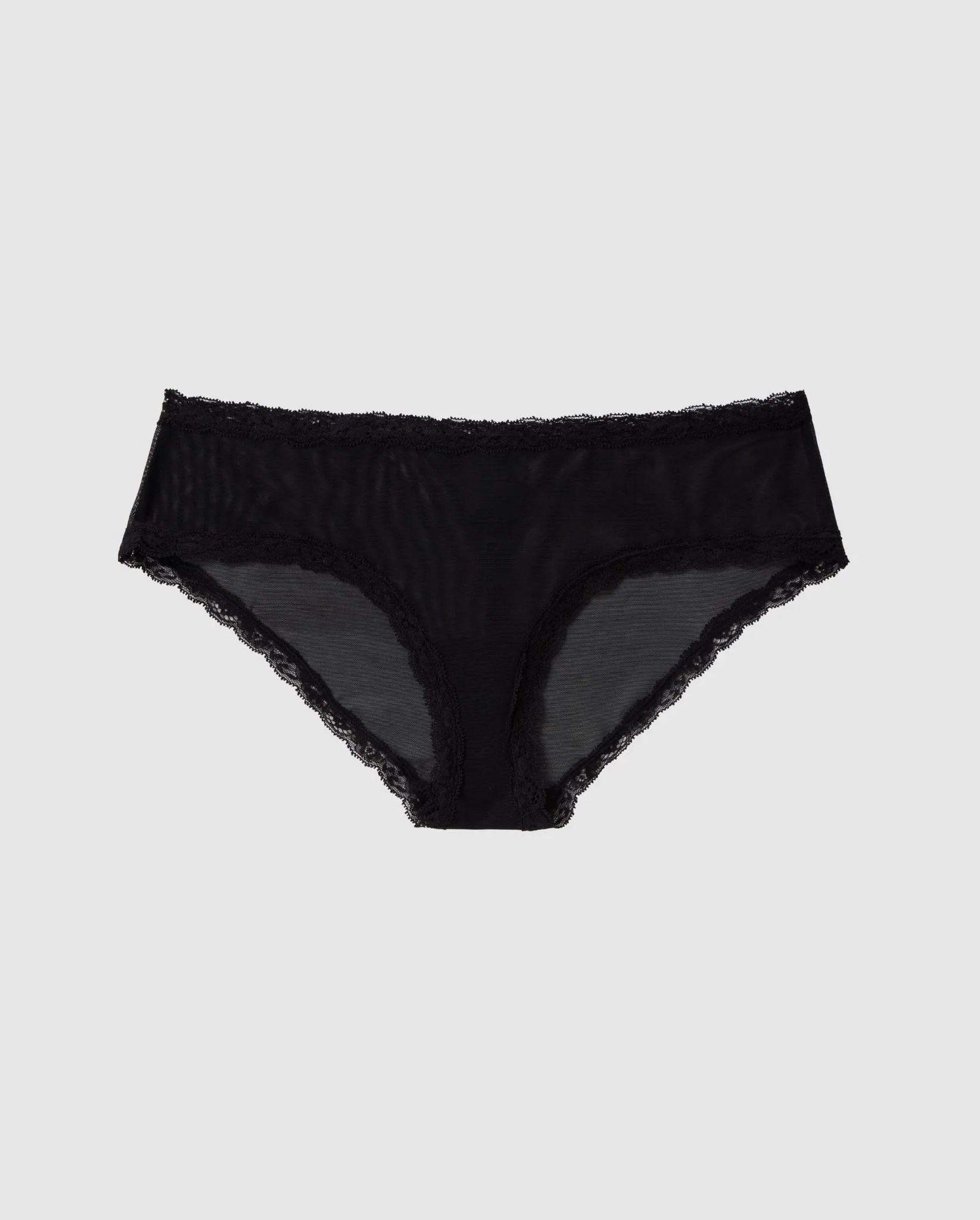 Mesh Lace Trim Hipster Black - Image 2