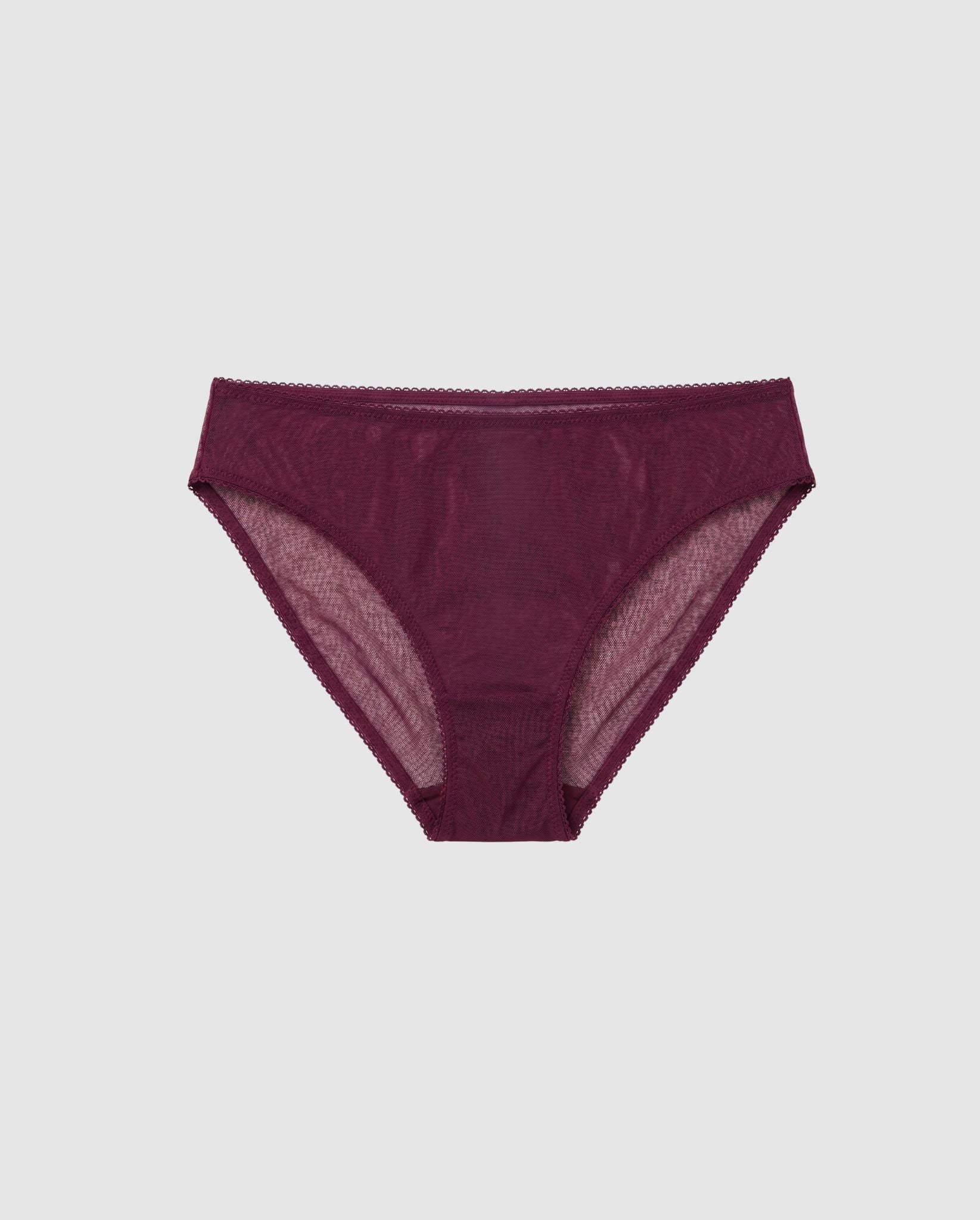 Mesh Midi Briefs Cherry - Image 2