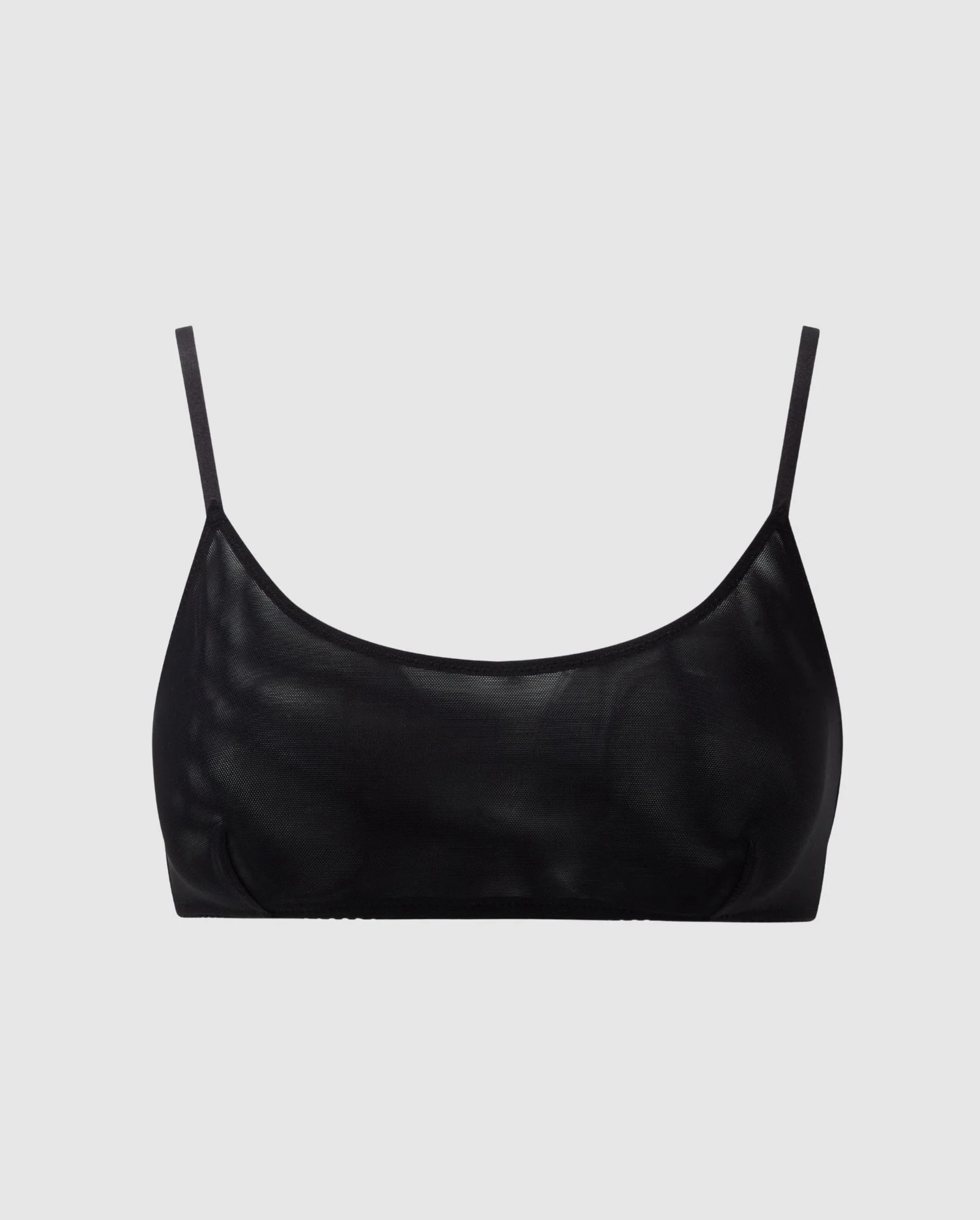 Mesh Scoop Bralette Black - Image 2