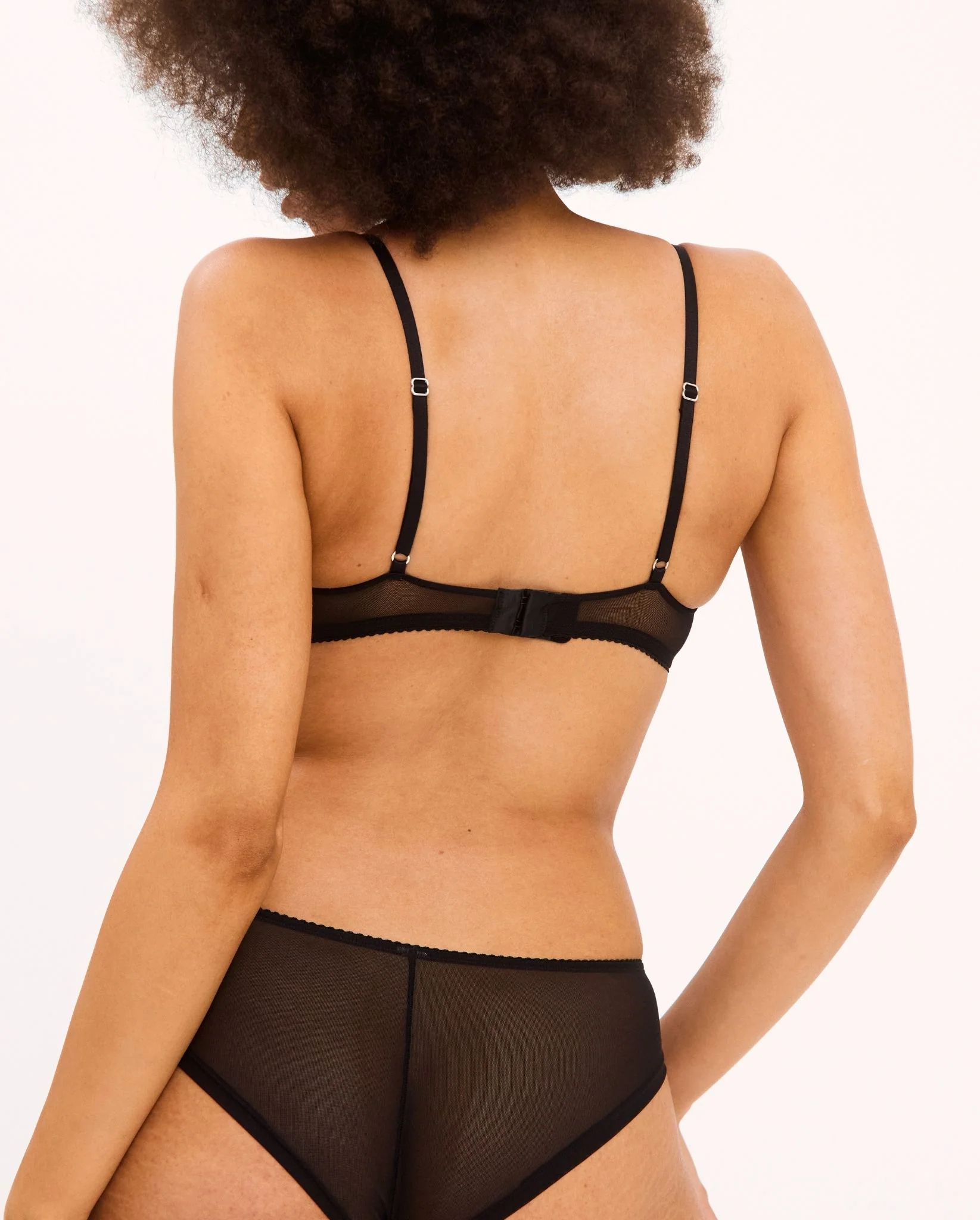 Mesh Scoop Bralette Black - Image 4
