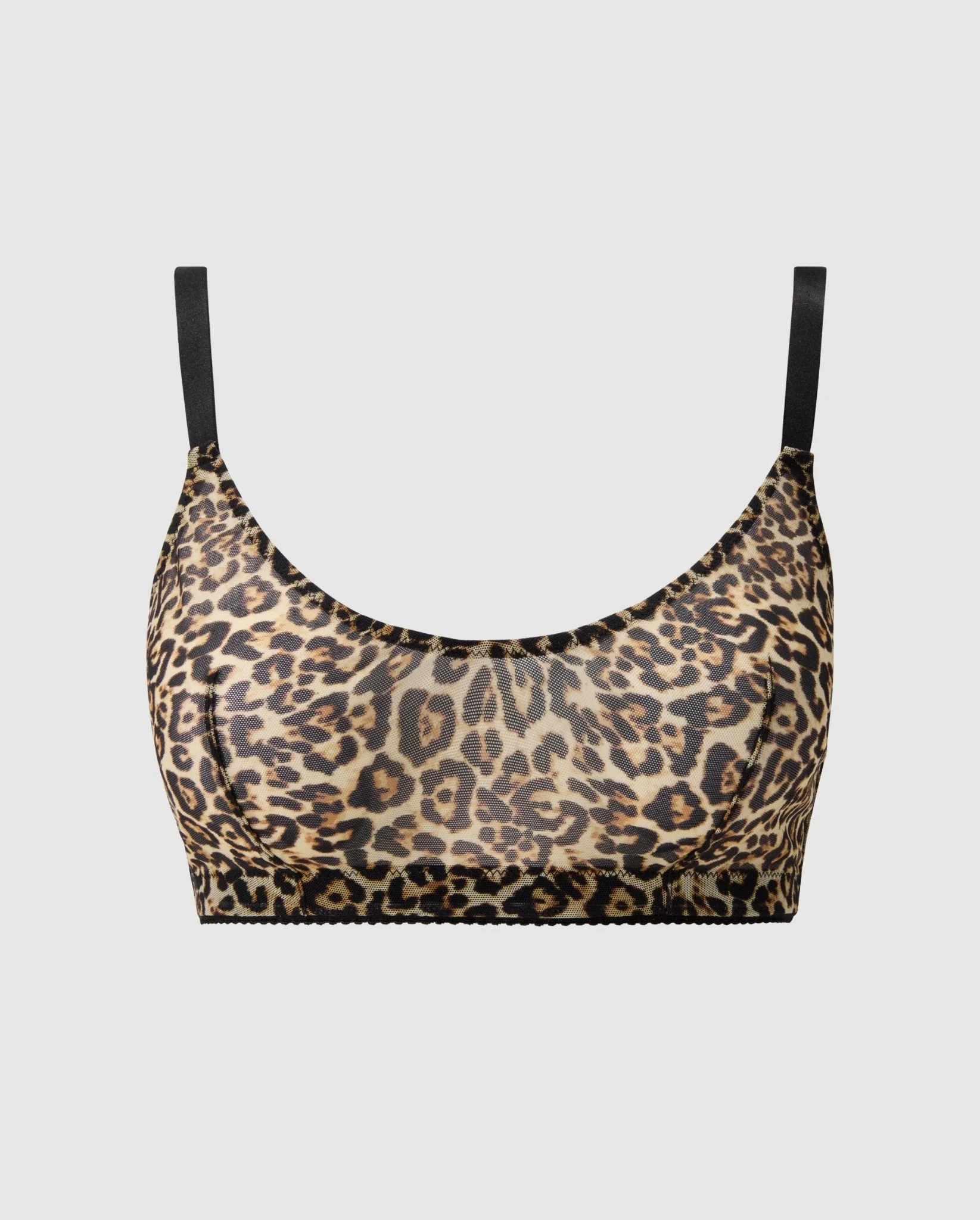 Mesh Scoop+ Bralette Leopard - Image 2