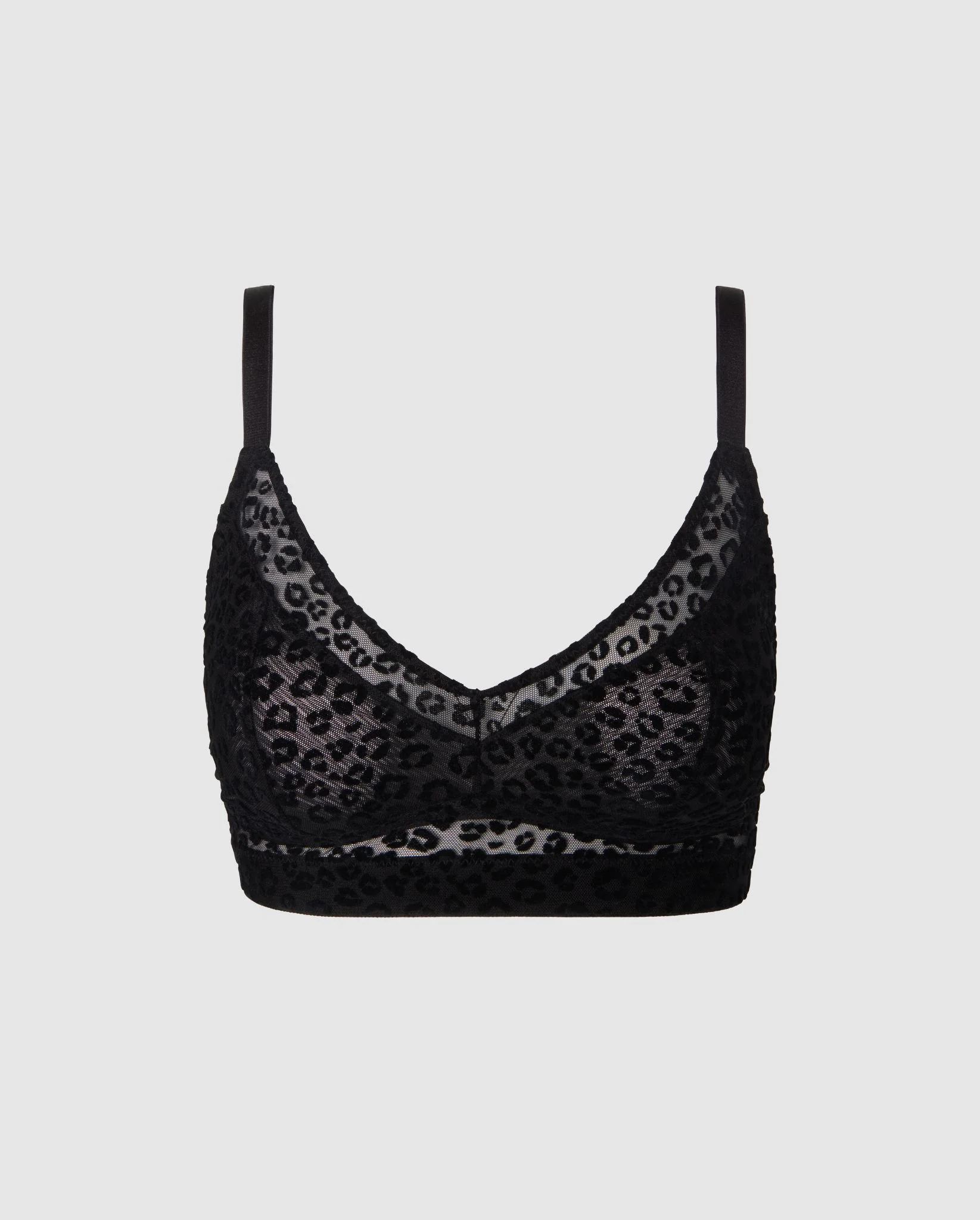 Mesh Support+ Bra Black Leopard - Image 2