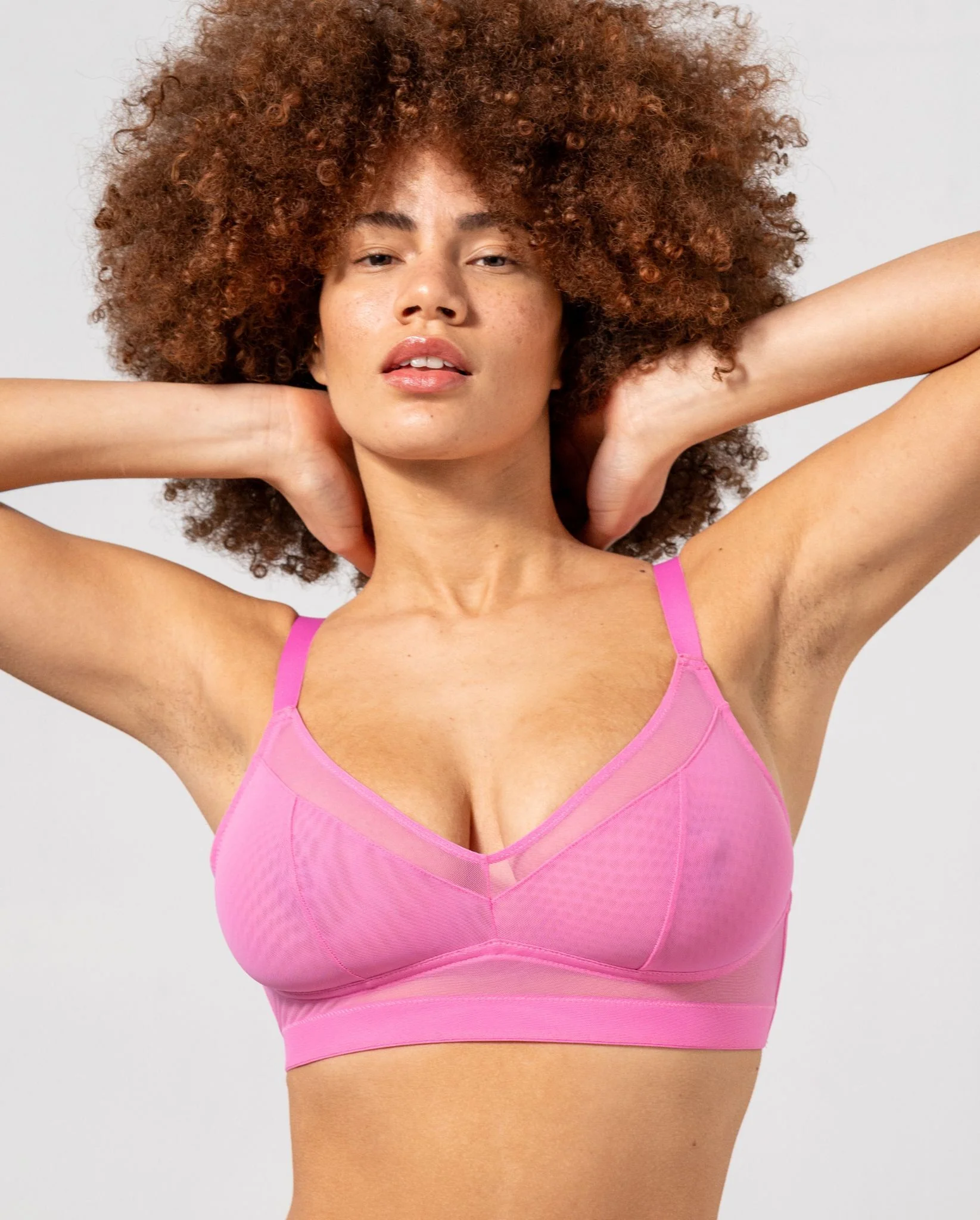 Mesh Support+ Bra Candy Pink - Image 5