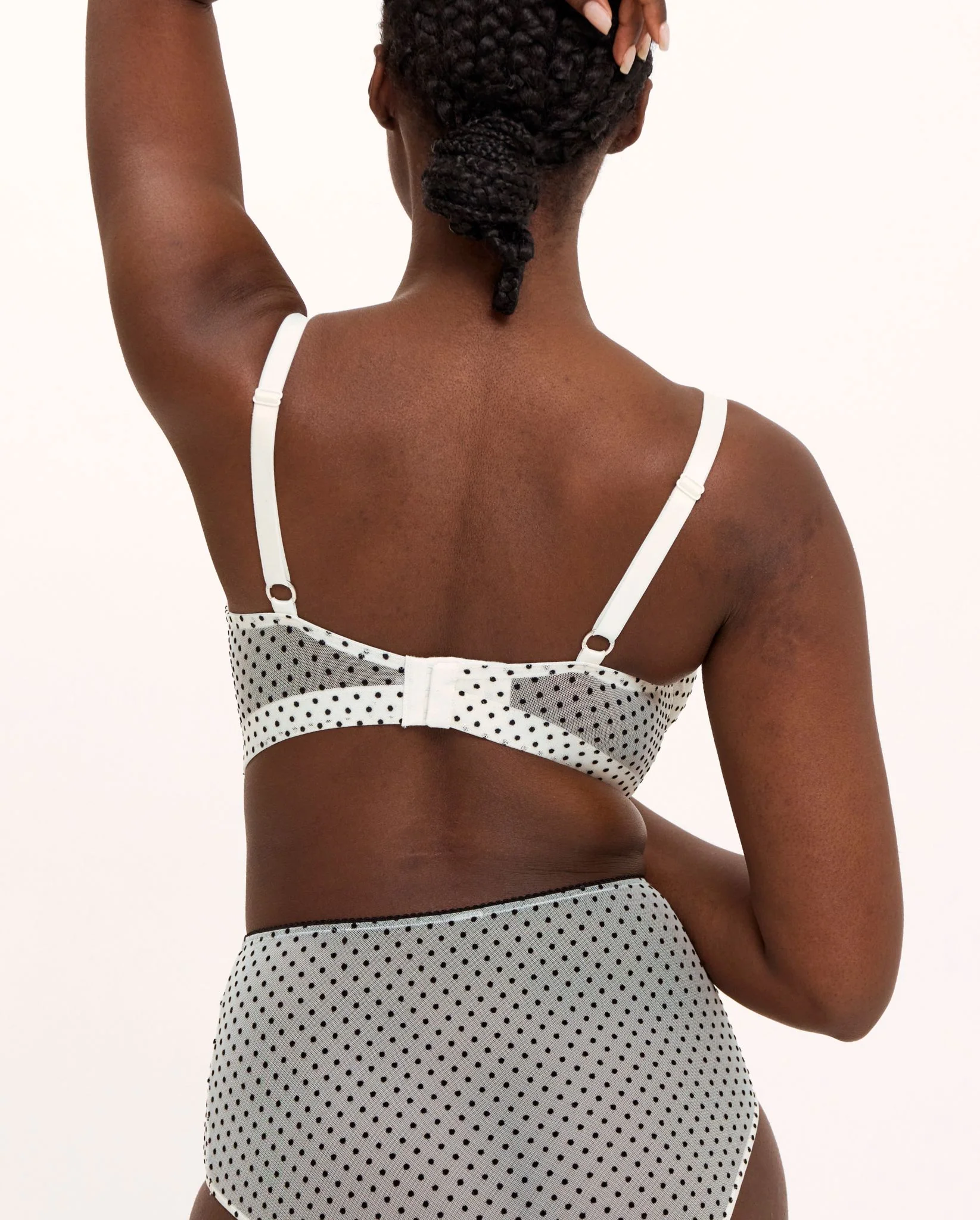 Mesh Support+ Bra Cream/Black - Image 7