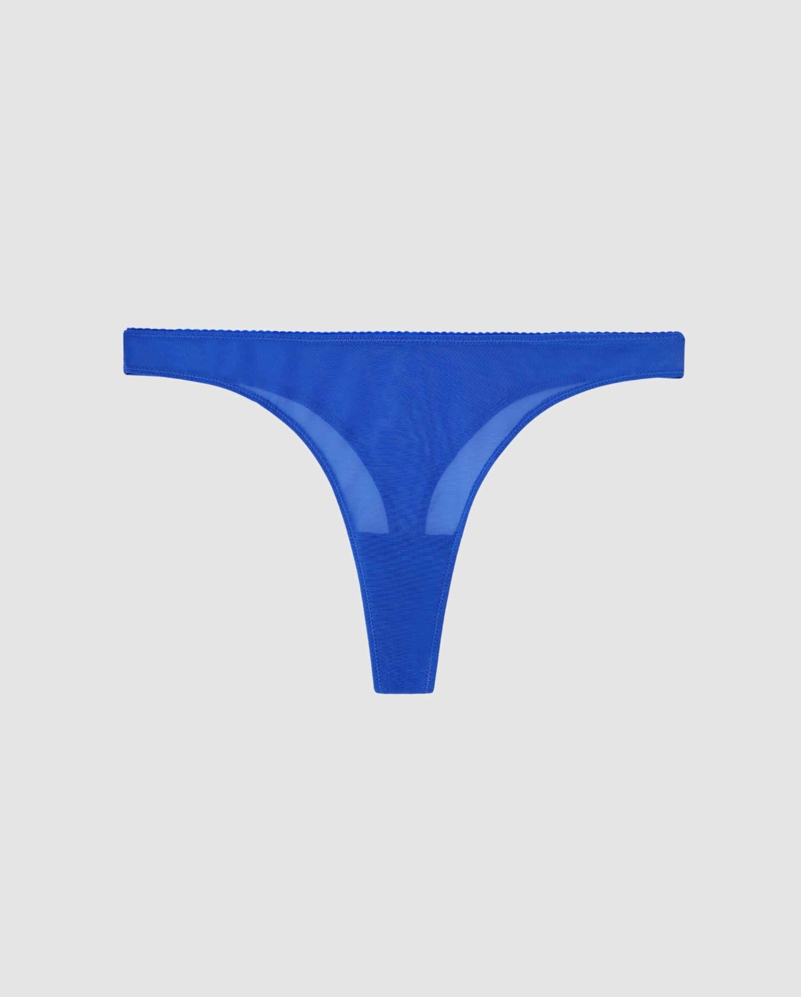 Mesh Thong Electric Blue - Image 2