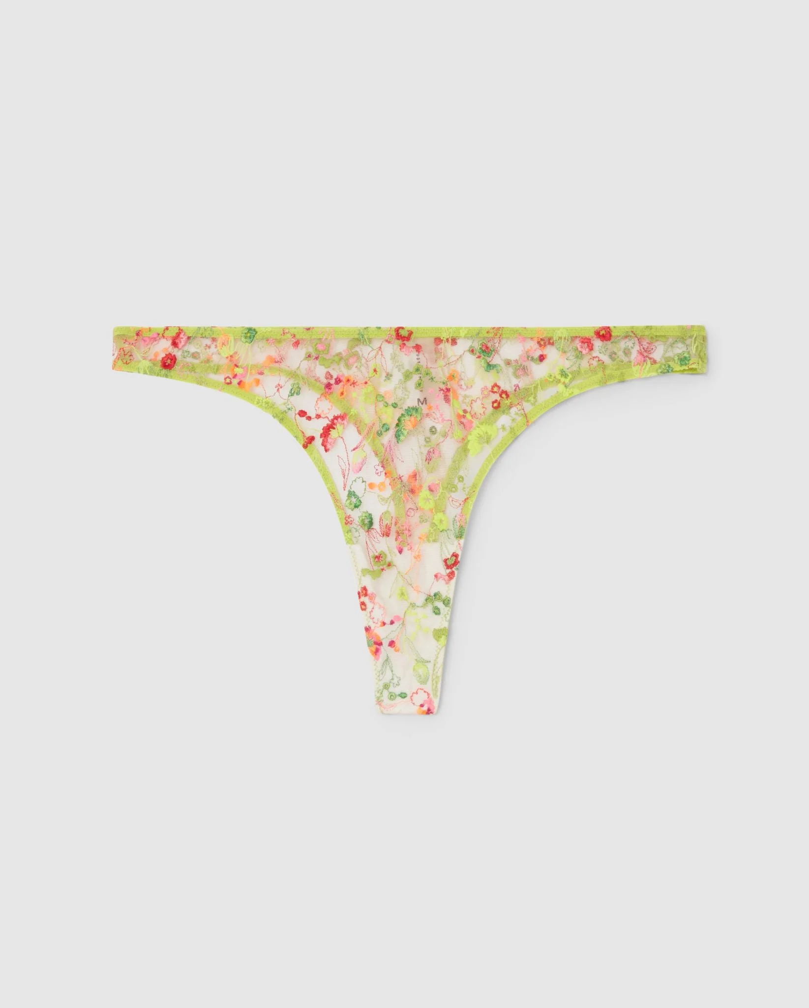 Mesh Thong Neon Yellow - Image 2