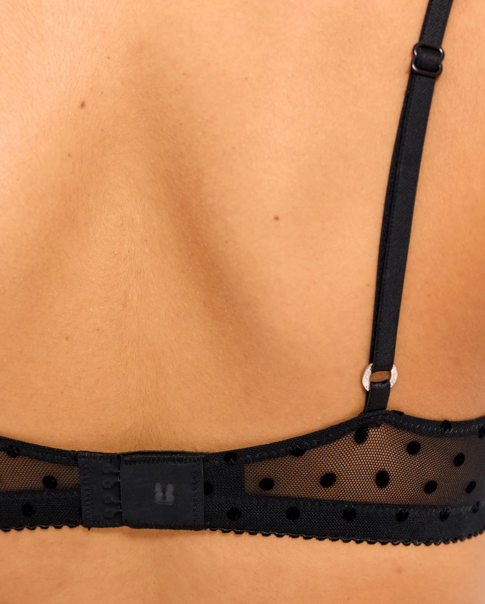 Mesh V-Balconette Black Dots - Image 6