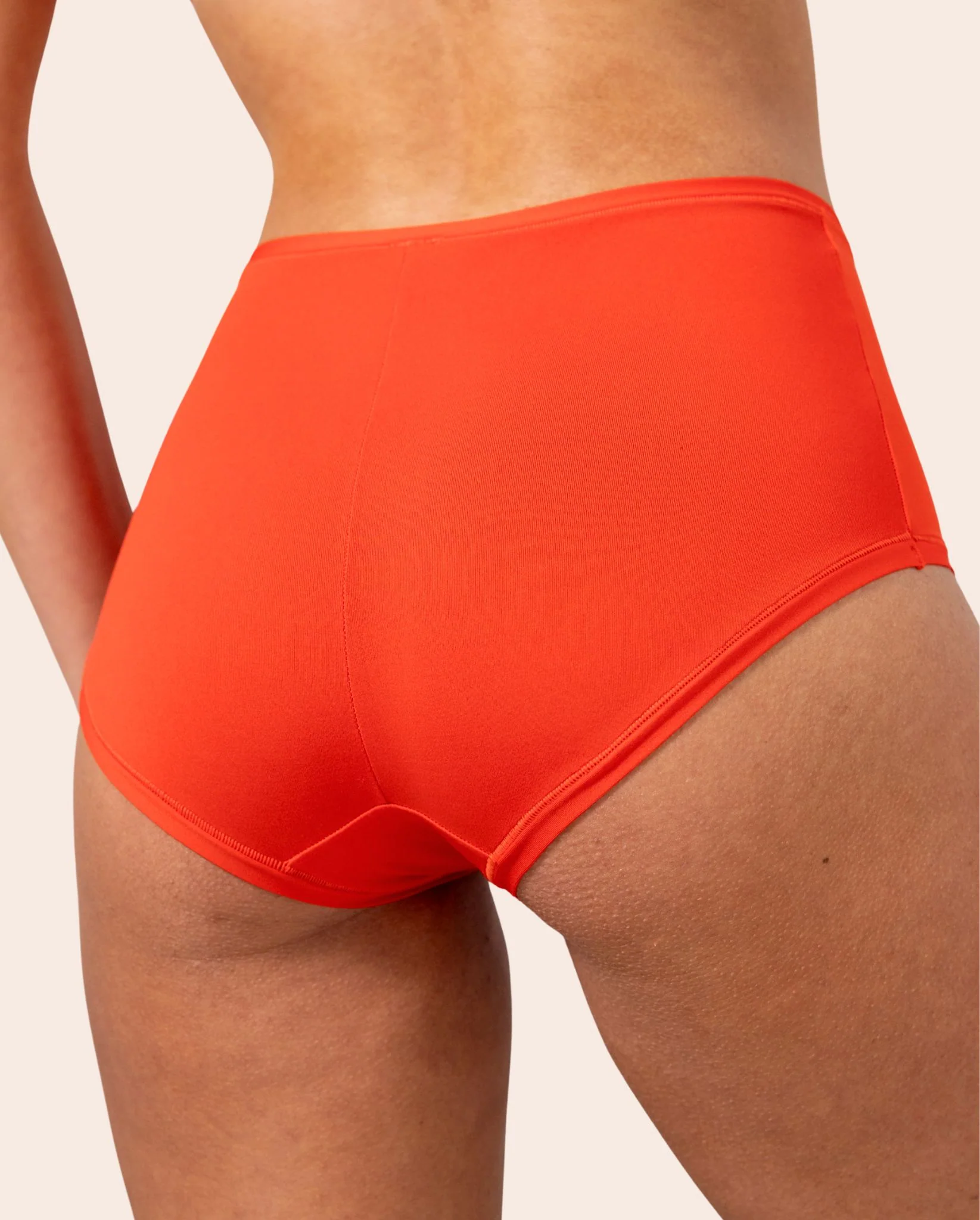 Micro Highwaist Maxi Briefs Fiery Red