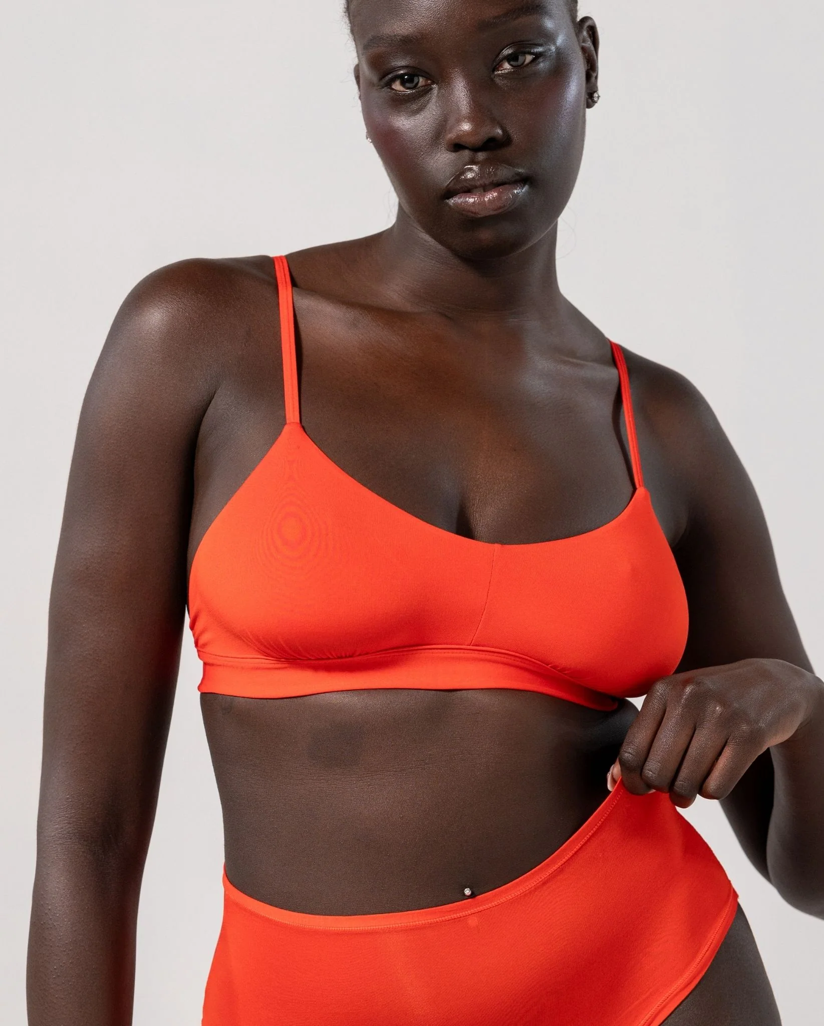 Micro Scoop Bralette Fiery Red - Image 6