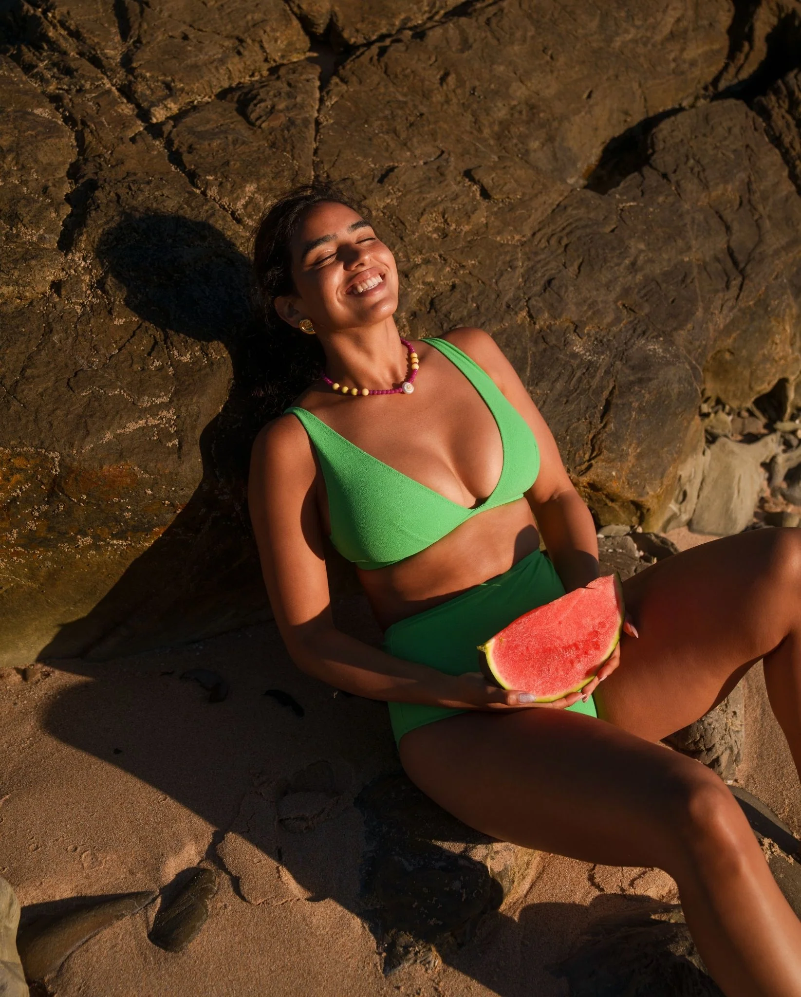 Plunge Bikini Top Kelly Green - Image 12