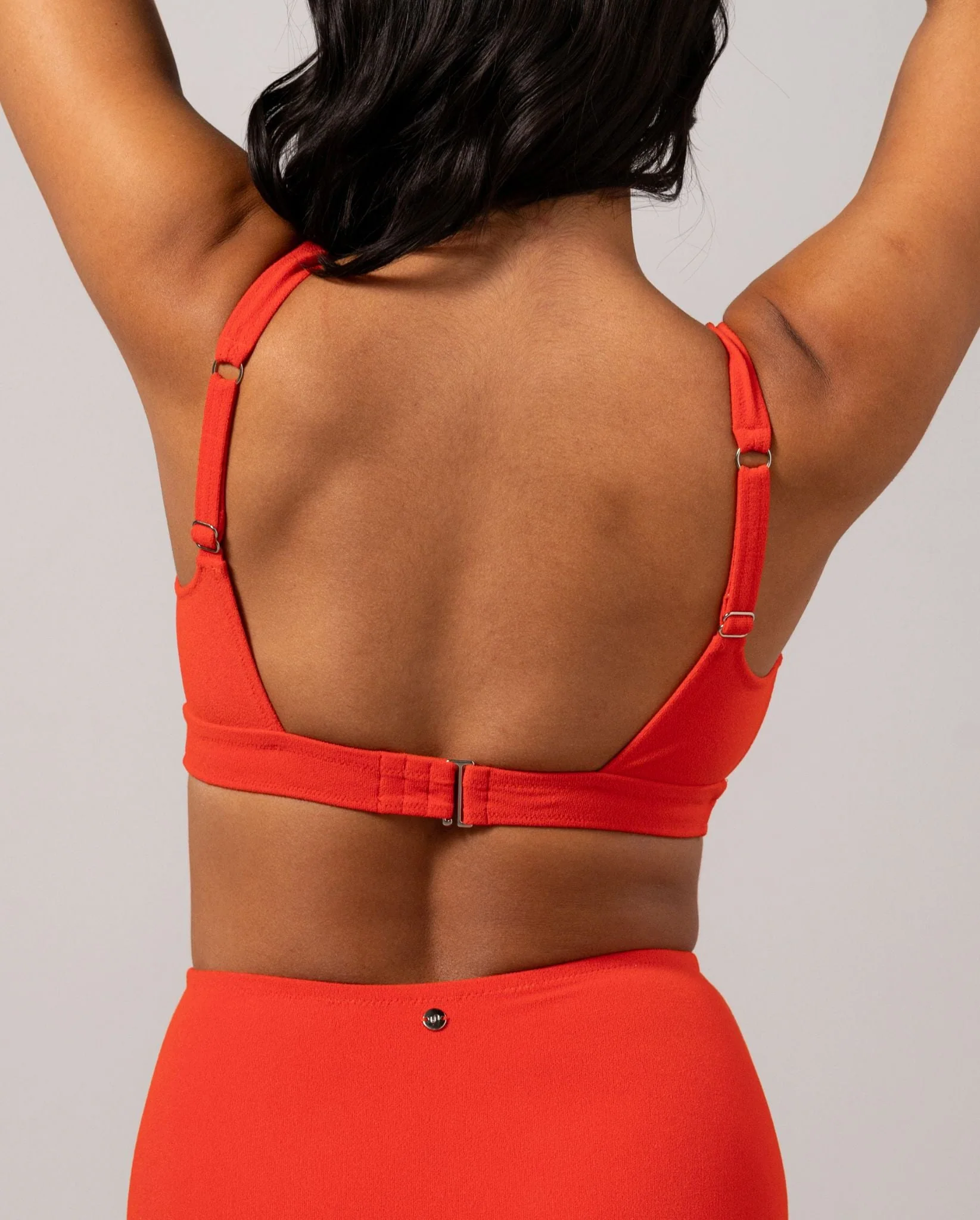 Plunge Bikini Top Papaya - Image 3