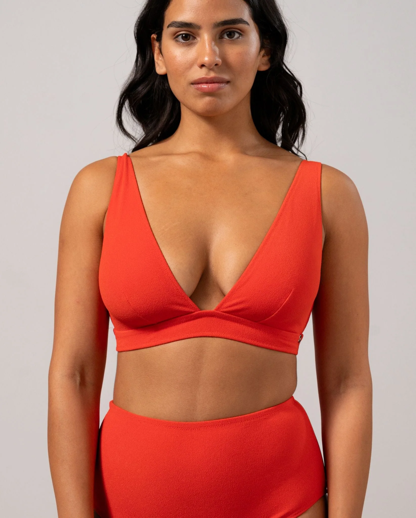 Plunge Bikini Top Papaya - Image 5