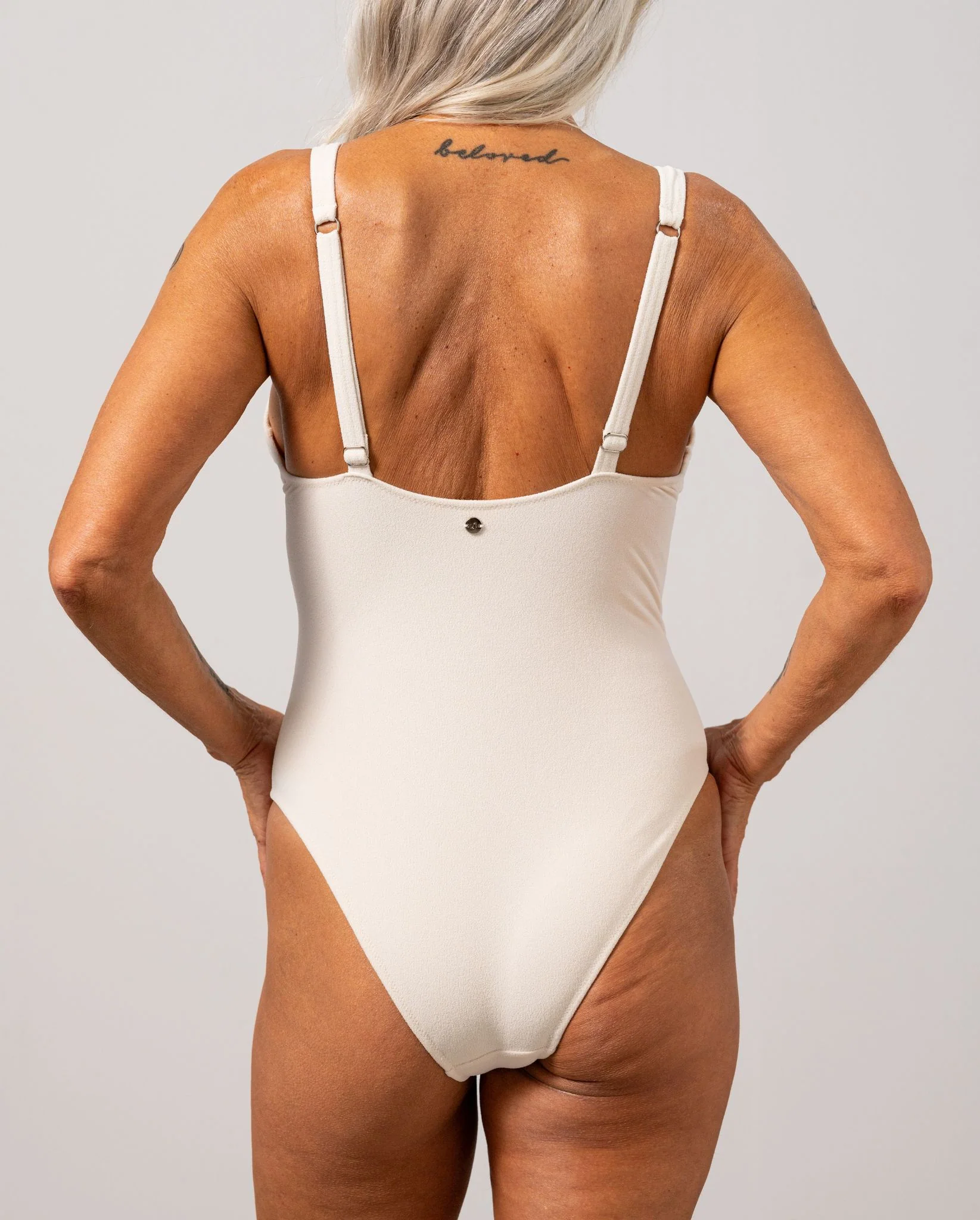 Plunge Swimsuit Cream - Image 6