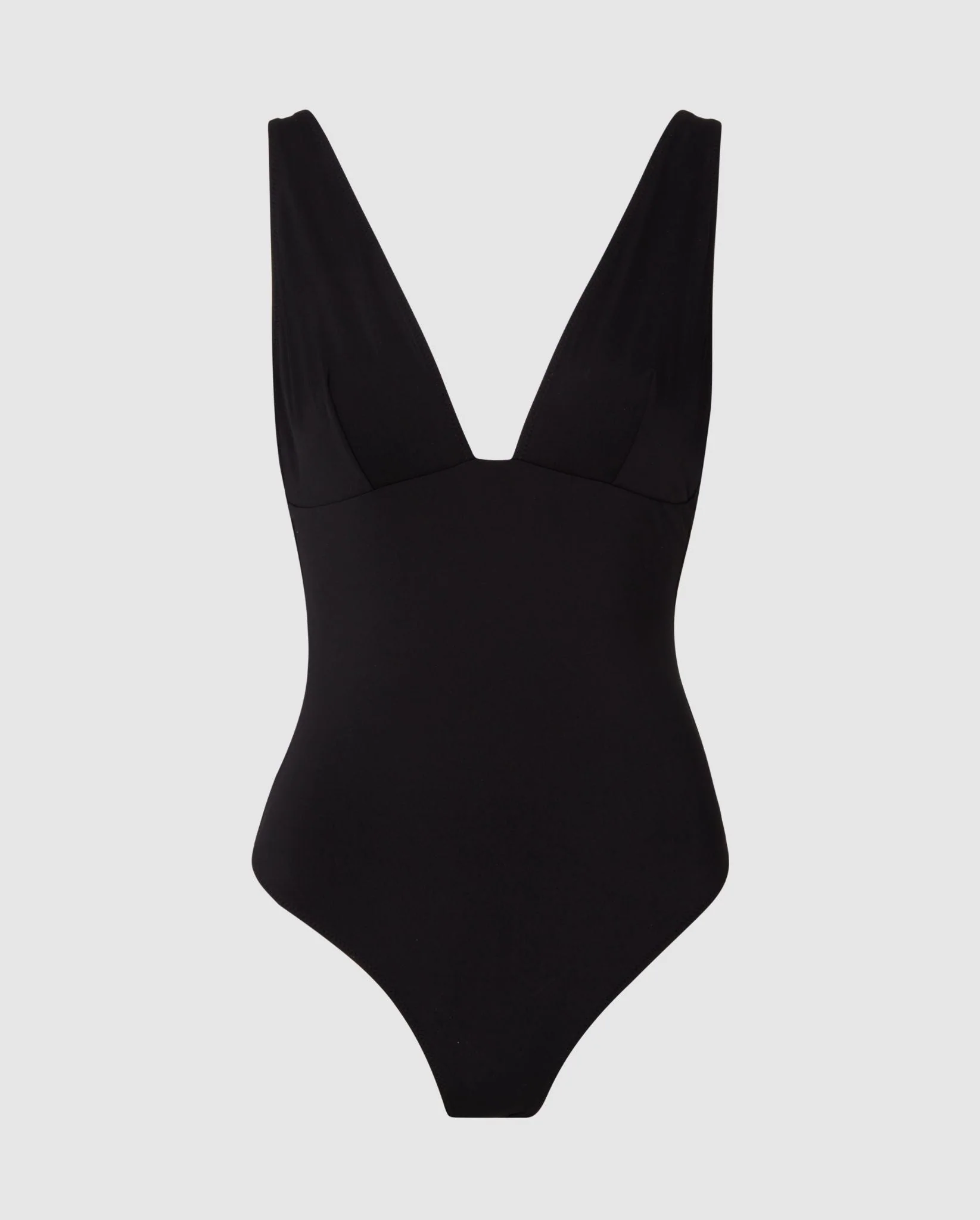 Plunge Swimsuit Black - Image 2