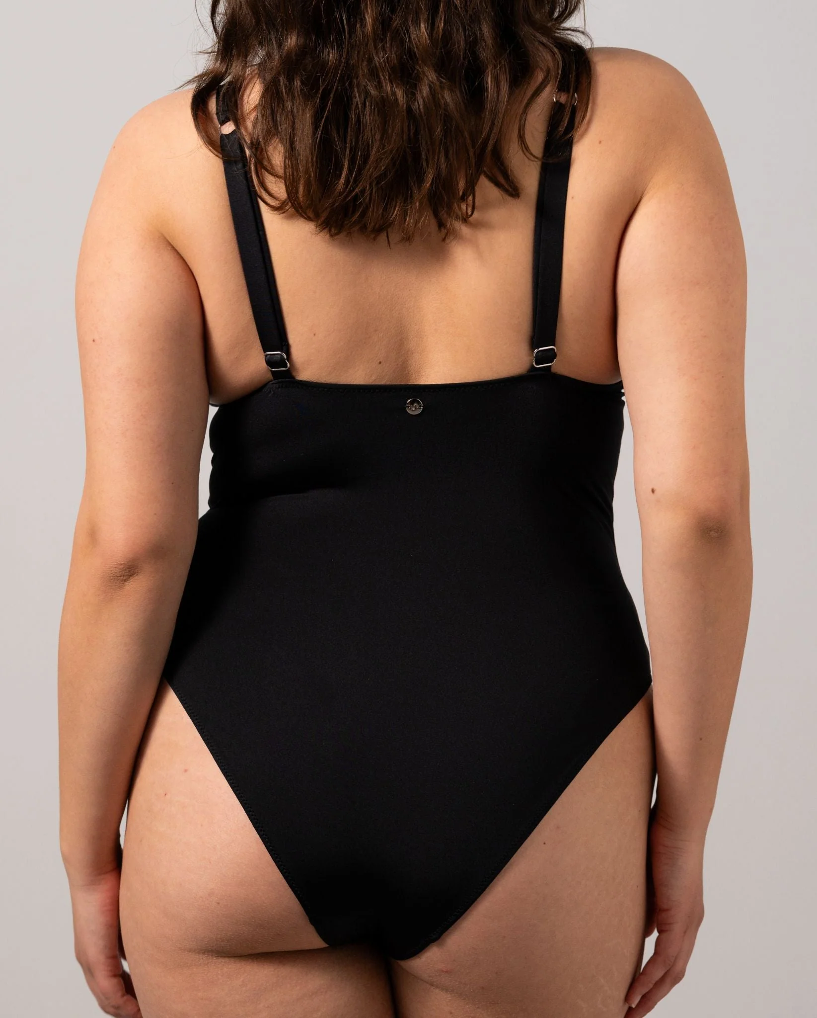 Plunge Swimsuit Black - Image 3