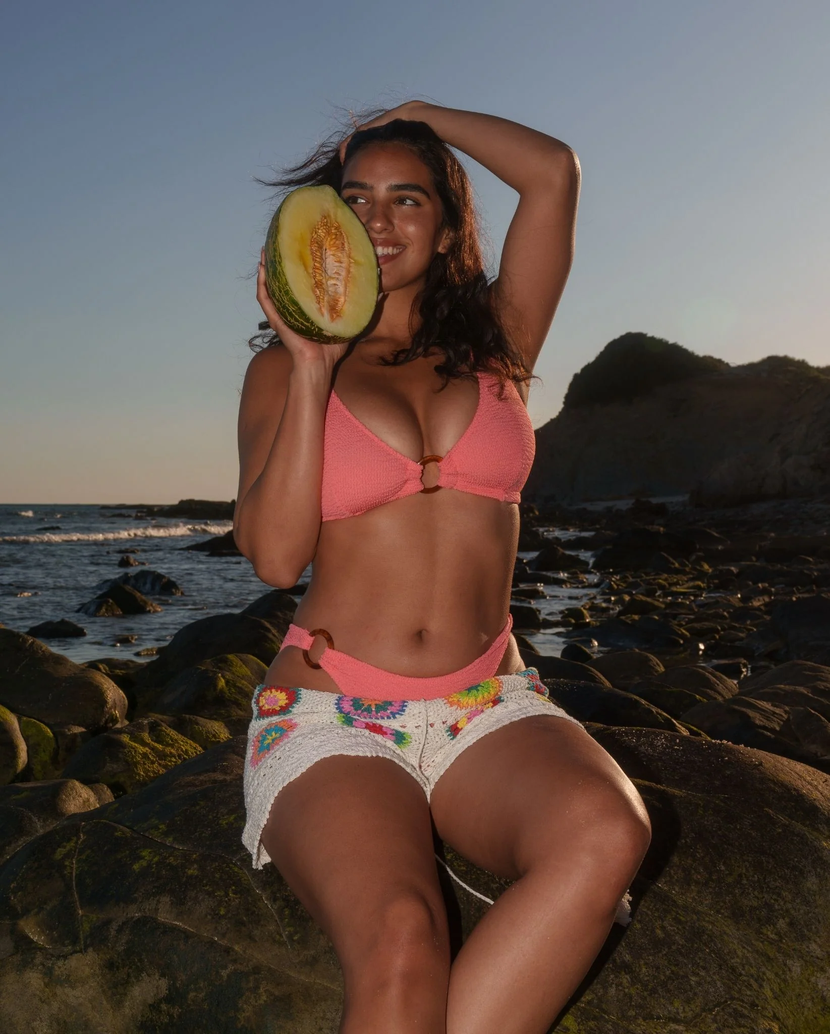 Ring Bikini Briefs Coral - Image 10