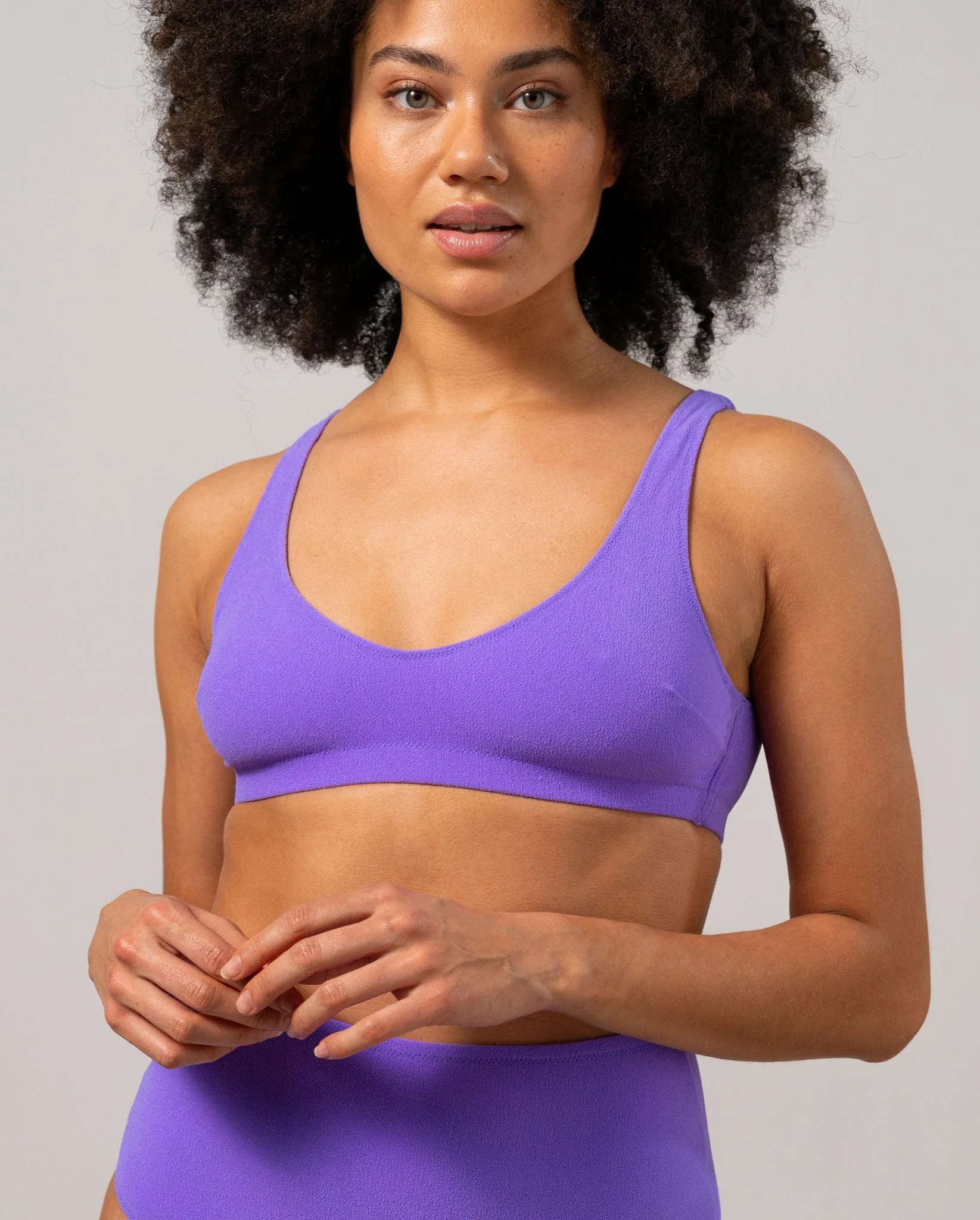 Scoop Bikini Top Electric Lilac - Image 5