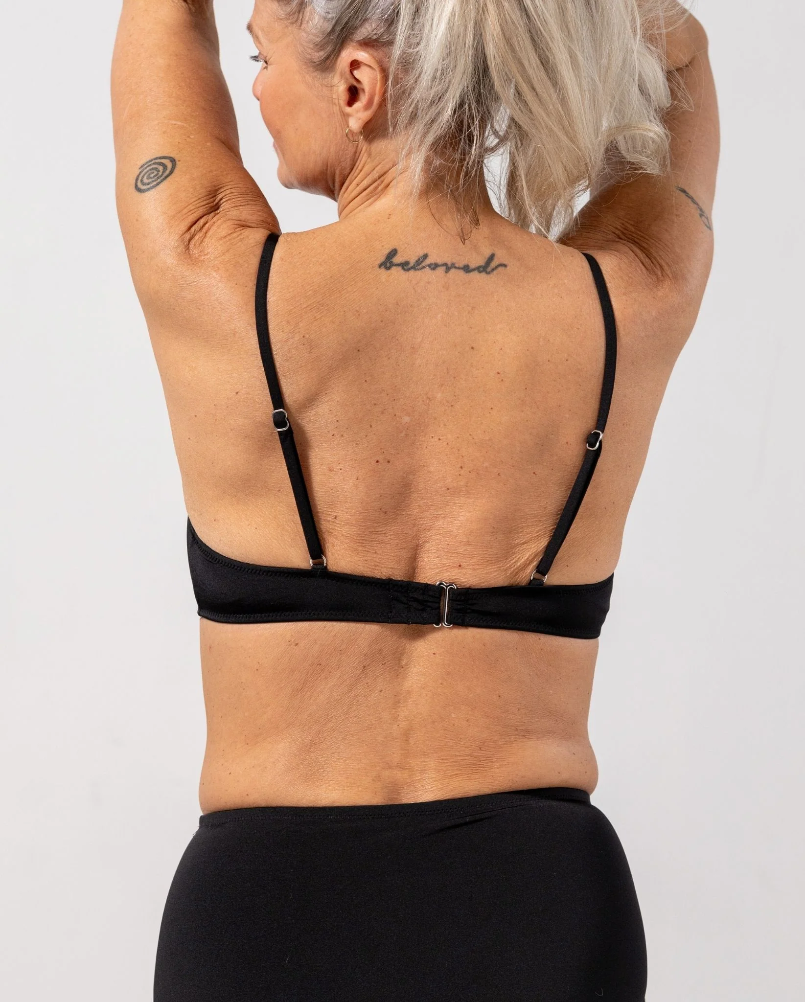 Strappy Scoop Bikini Top Black - Image 5