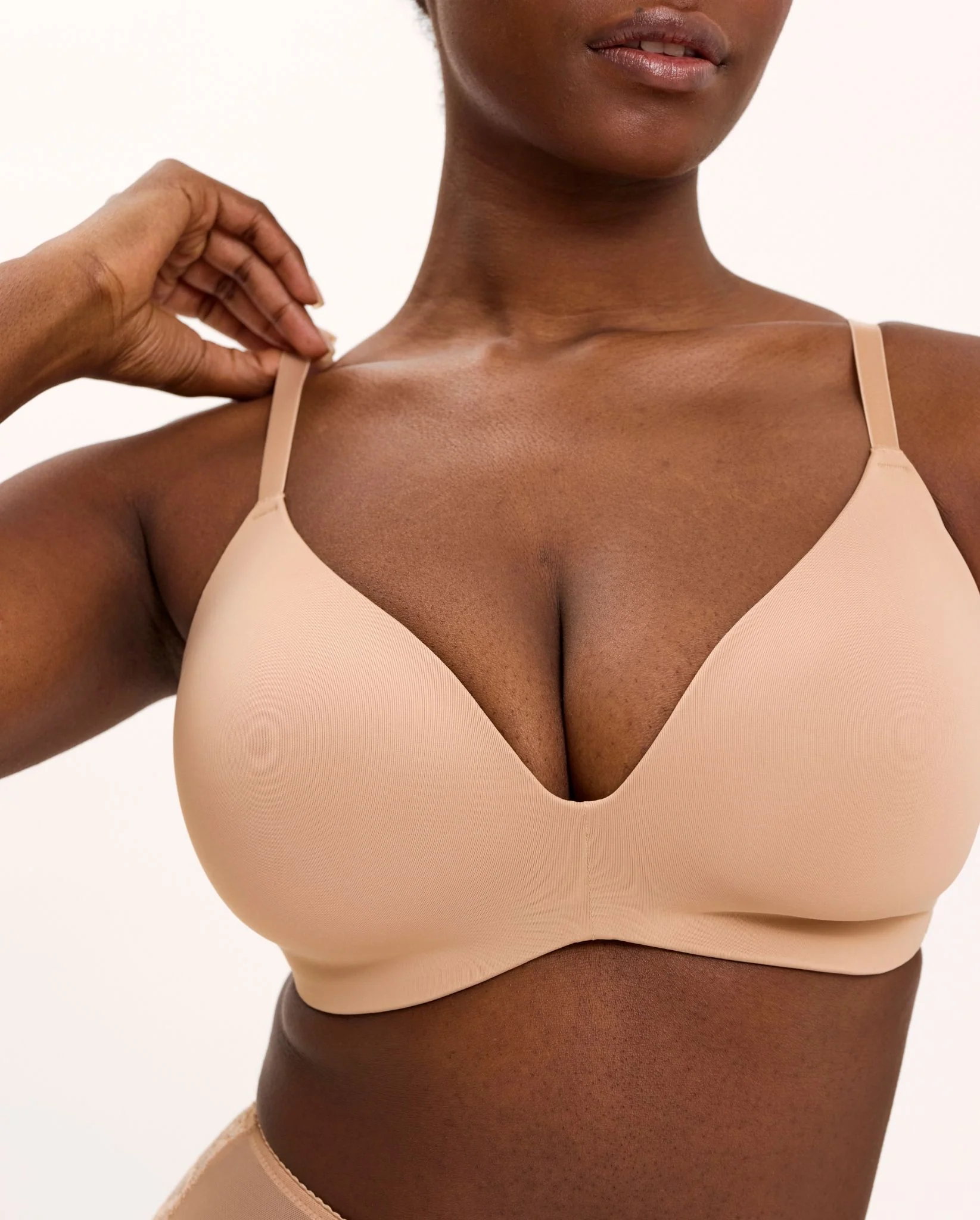 T-shirt+ Bra Warm Nude